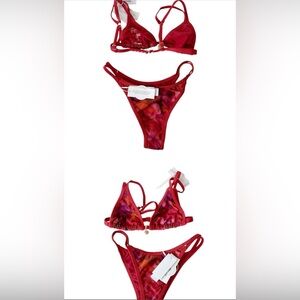 Chic Red Bikini Set